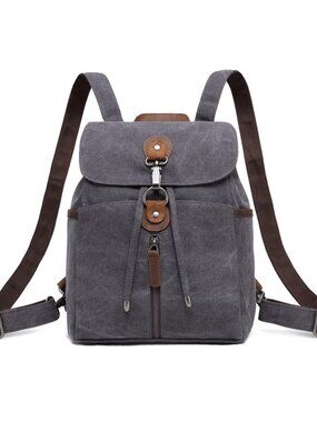 DaVan Designs MF-551 Multifunctional Canvas Backpack Crossbody Bag Boho Travel